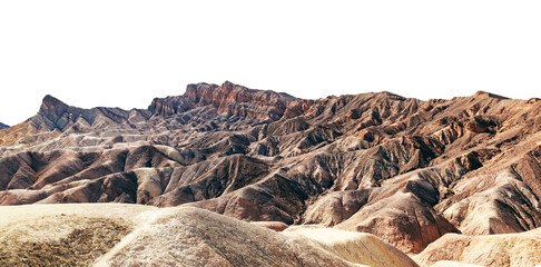 Death Valley rugged desert landscape isolated as transparent png © Photocreo Bednarek