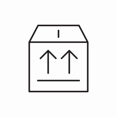 Package delivery box icon vector sign