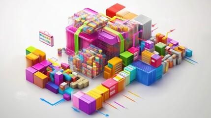 A concept graphic showing how the licensing model works, with arrows connecting licensors and licensees