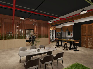 OFICINAS DE COWORKING DE ESTILO INDUSTRIAL 