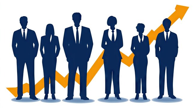 A graph illustrating commission growth over time for a high-performing sales team