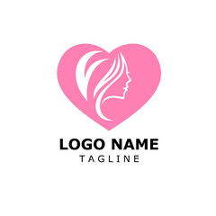 woman beauty care logo icon 