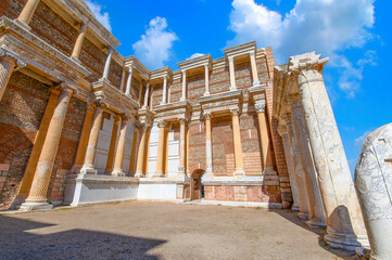 Ancient City Sardes (Sardis) in Turkey. Province of Lydia, major center of Hellenistic and...