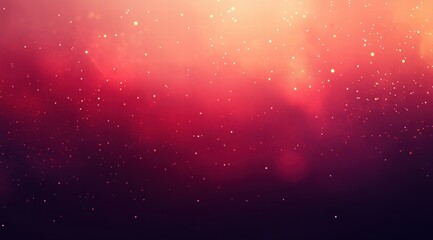 Red glittery background, blurry and dreamy lights, red gradient background, red particles 