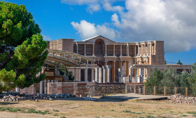 Ancient City Sardes (Sardis) in Turkey. Province of Lydia, major center of Hellenistic and...
