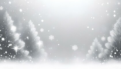 Naklejka premium abstract christmas background with snowflakes. snowflakes on glittering gray background. winter holiday theme with copy space.