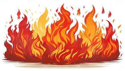 fire icon design vector illustration. flames in a flat lay design isolated on the white background.