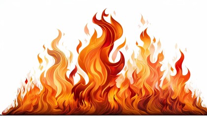 fire icon design vector illustration. flames in a flat lay design isolated on the white background.