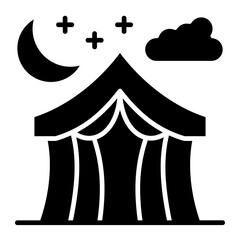 Night camp Icon