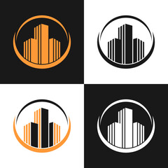 building architecture logo design vector illustration