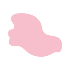 abstract blobs pastel pink for background