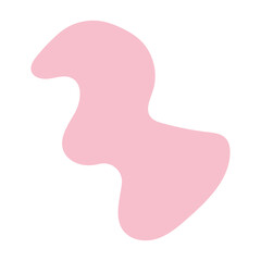 abstract blobs pastel pink for background