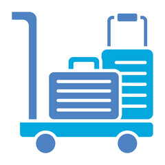 Luggage cart Icon