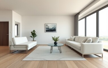 Minimalist Living Room with Clean Lines