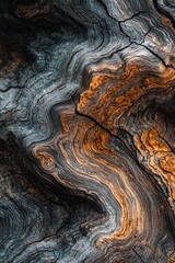 Beautiful wood grain texture, a close-up of walnut tree wood with visible natural patterns and textures, showcasing the beauty in nature's perfect masterpiece. 