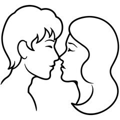 silhouette of a couple