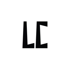LC monogram logo design letter text name symbol monochrome logotype alphabet character simple logo