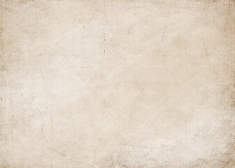Background texture of old vintage worn paper. Antique dirty parchment