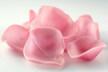 Delicate Pink Rose Petals Soft Light Background Beauty