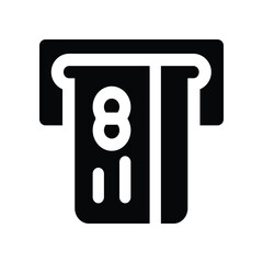 atm solid icon. vector icon for your website, mobile, presentation, and logo design.