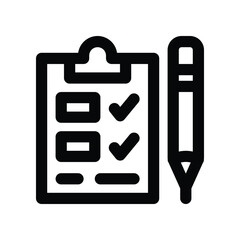 task list line icon. vector icon for your website, mobile, presentation, and logo design.