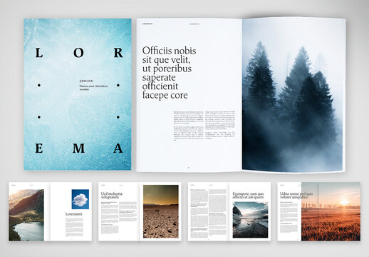 Serene Minimalist Editorial Layout