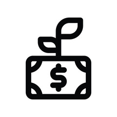 passive income line icon. vector icon for your website, mobile, presentation, and logo design.