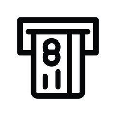 atm line icon. vector icon for your website, mobile, presentation, and logo design.
