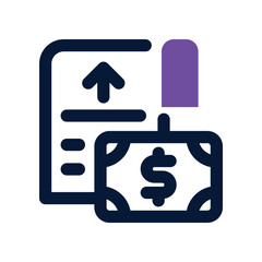 appraisal dual tone icon. vector icon for your website, mobile, presentation, and logo design.