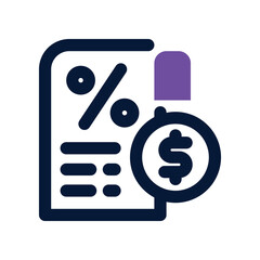 taxes dual tone icon. vector icon for your website, mobile, presentation, and logo design.