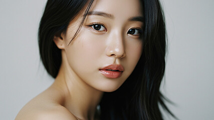 Fototapeta premium 아름다운 스킨케어 모델