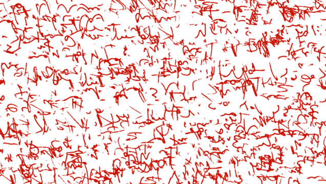 Abstract Scribbles on Transparan Background
