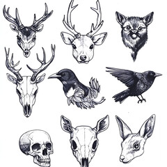 set of animals