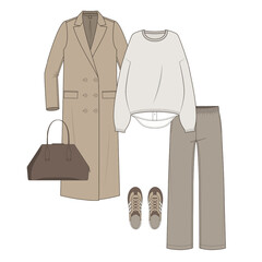 Long Set and Jumper Set Nature Colors