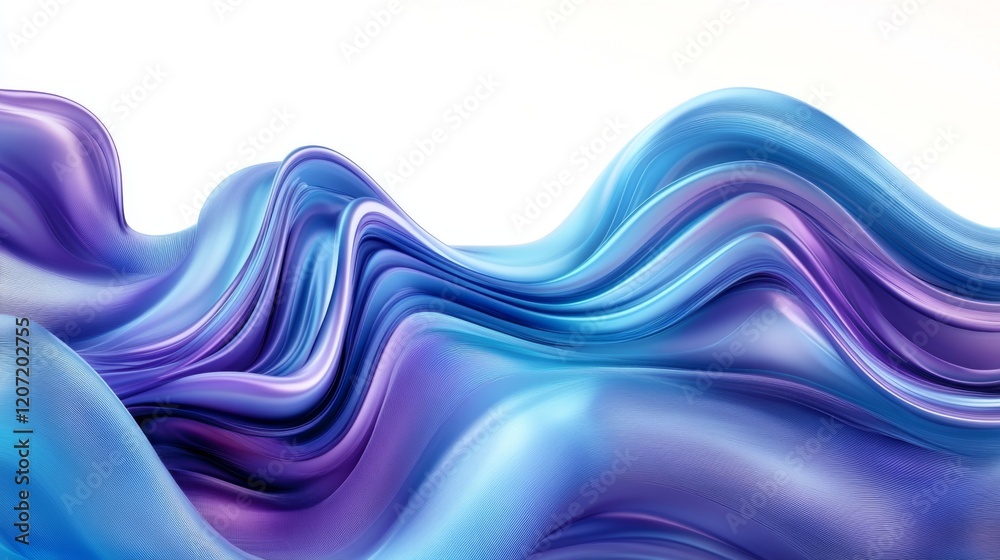 Leinwandbilder a smooth gradient abstract background in shades of blue and purple, with soft, flowing transitions a