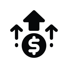 profit solid icon. vector icon for your website, mobile, presentation, and logo design.