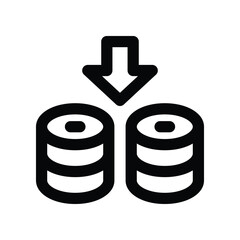 fund line icon. vector icon for your website, mobile, presentation, and logo design.