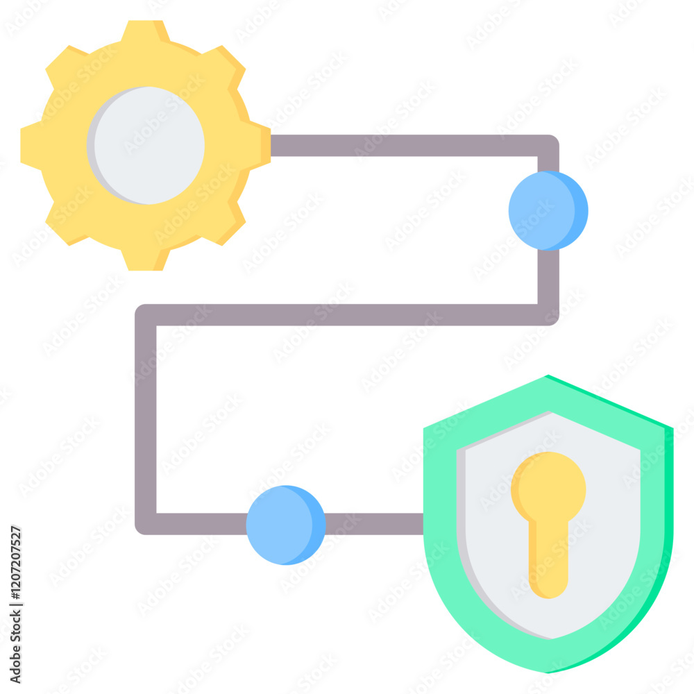 Poster Authentication Methods Flat Icon