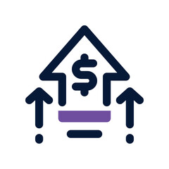 growth dual tone icon. vector icon for your website, mobile, presentation, and logo design.