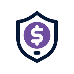 secure dual tone icon. vector icon for your website, mobile, presentation, and logo design.