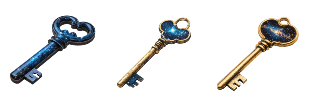 Unlocking potential with cosmic keys, revealing starry universe