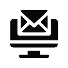 email icon. vector glyph icon for your website, mobile, presentation, and logo design.