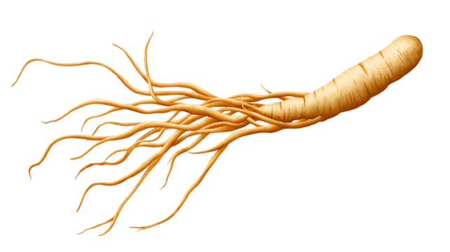 ginseng root isolated on transparent background