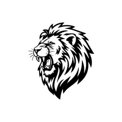 Head  lion logo vector 