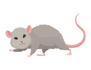 A delightful cute cartoon mice showcasing their adorable pose and expressions