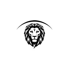 Head  lion logo vector 