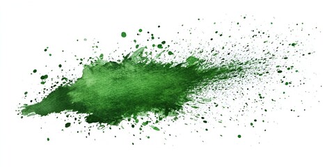 Abstract green watercolor brush stroke isolated on a white background, vector illustration from Adobe Stock, commercial photo of a painting, stock photo, watercolor, flat lay. bokeh background