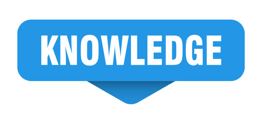 knowledge sticker. knowledge sign on transparent background