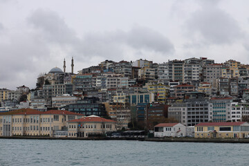 Stambuł, Turkey, Bosfor, panorama miasta, woda, niebo, gród, krajobraz, architektura, stambuł, budowa, wybrzeze © dulak