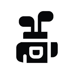 golf solid icon. vector icon for your website, mobile, presentation, and logo design.